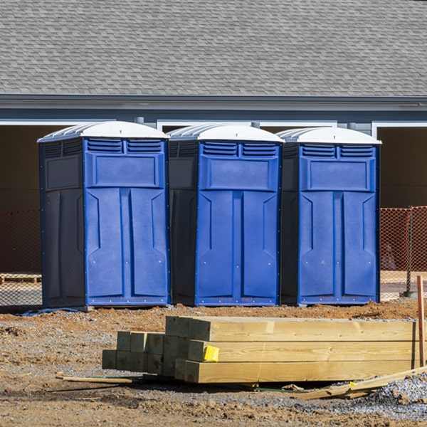 how often are the porta potties cleaned and serviced during a rental period in Daniel Wyoming